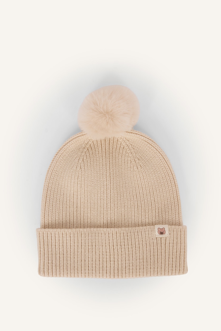 Baby Boys Beige Baby Boy Knitwear Beret