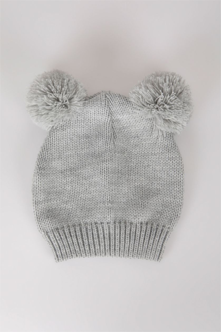 BABY BOY Grey Baby Boy Knitwear Beret