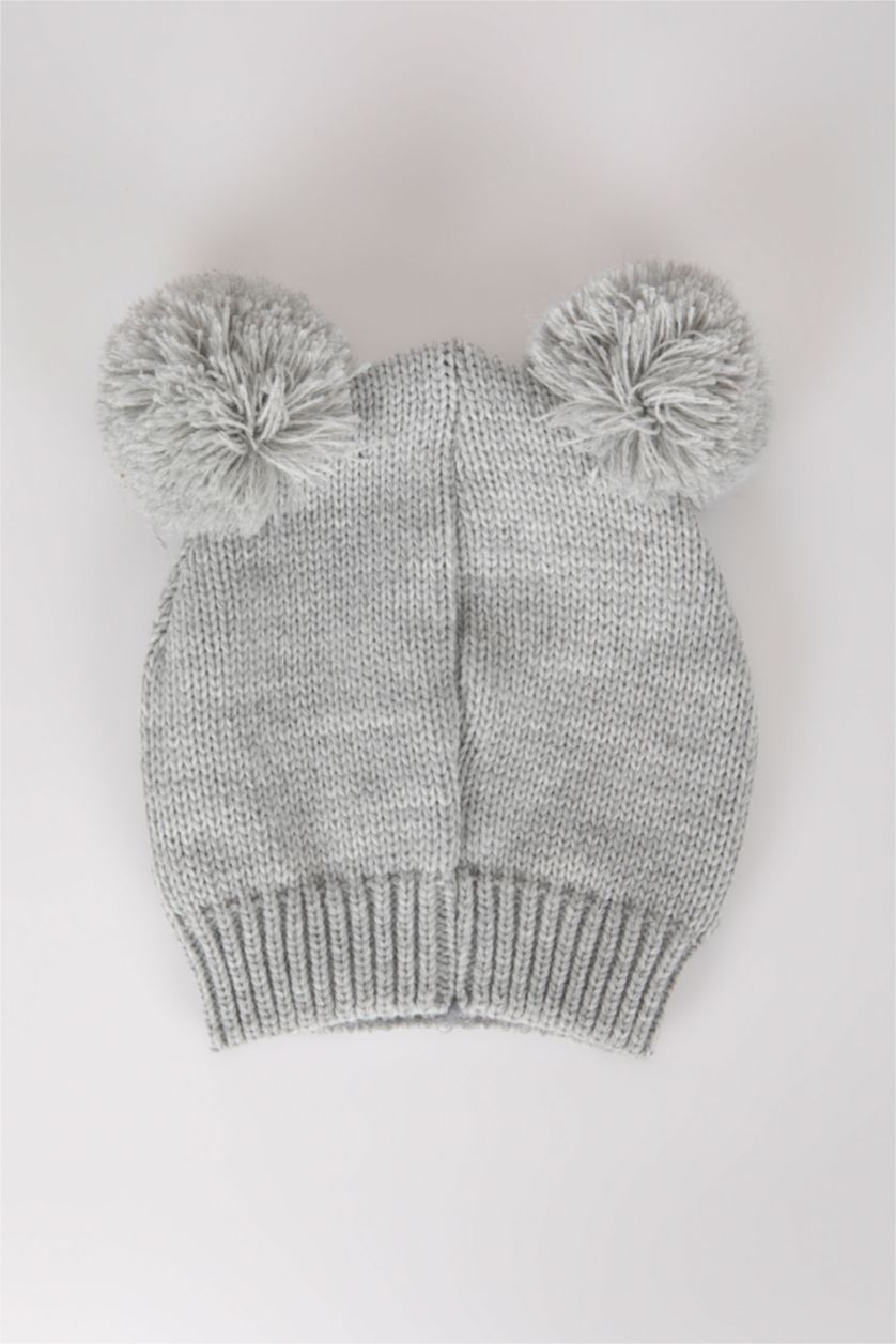 BABY BOY Grey Baby Boy Knitwear Beret