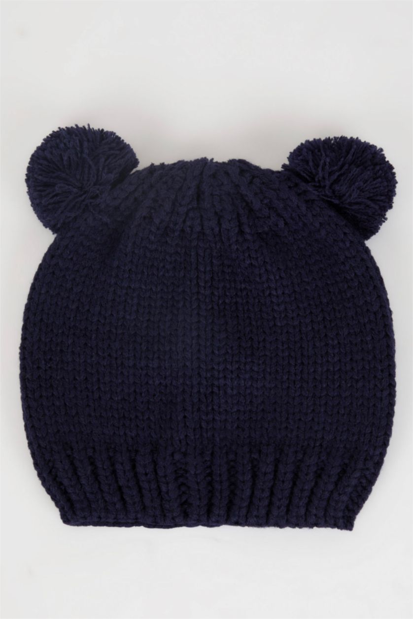 BABY BOY NAVY Baby Boy Pompom Knitwear Beret