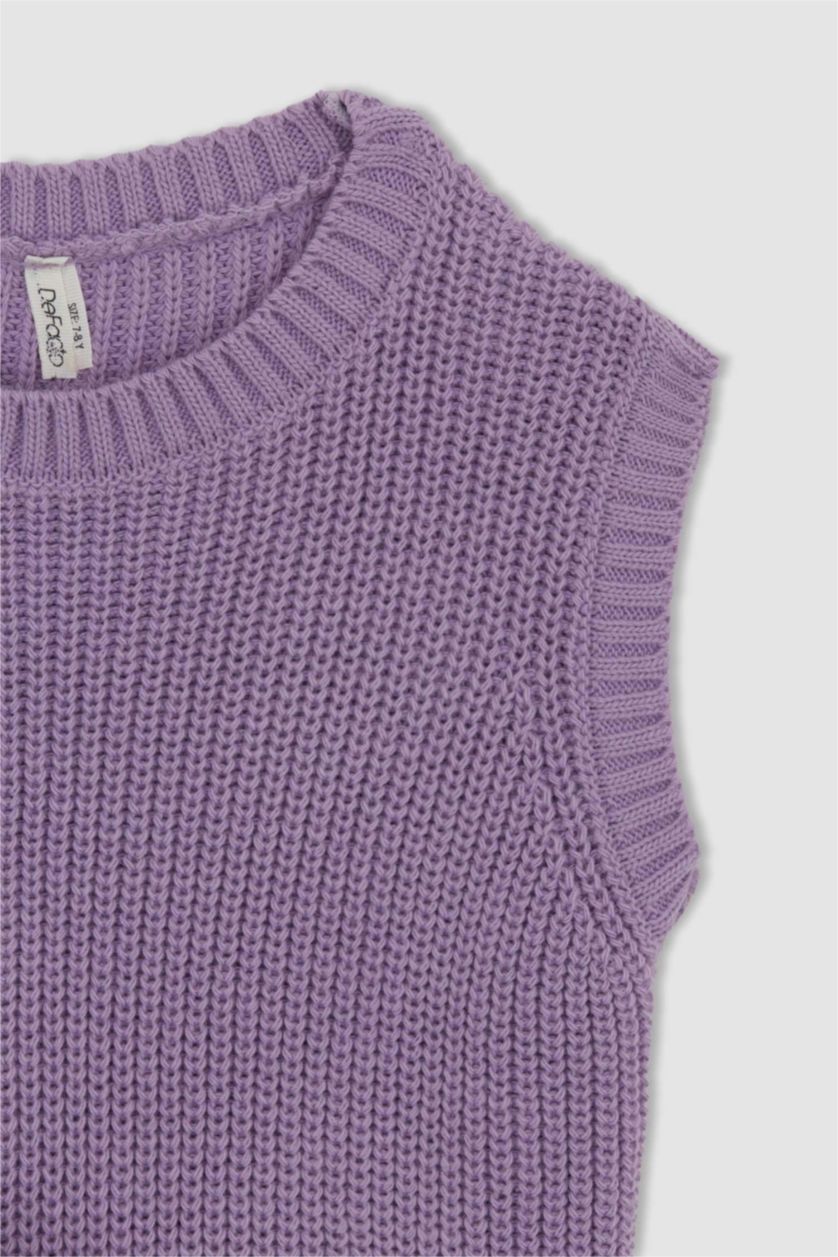 GIRLS & TEENS Light Lilac Girl Crew Neck Knitwear Sweater