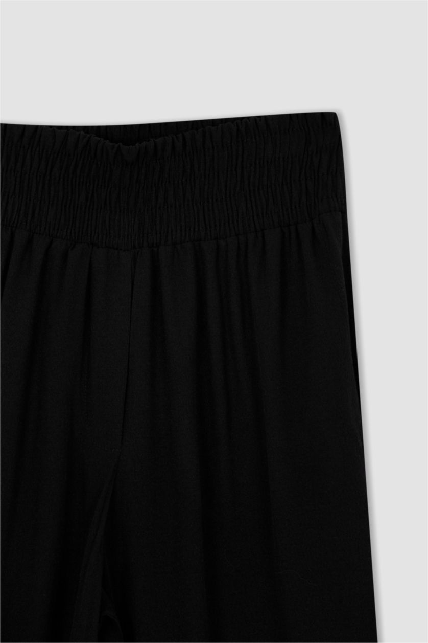 Kadın Siyah Wıde Leg Pantolon