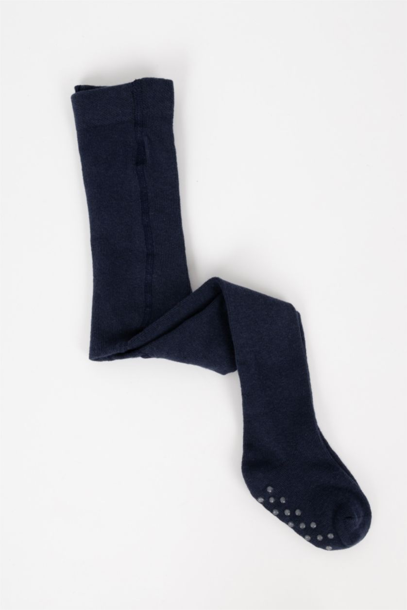 Erkek Bebek Lacivert Erkek Bebek Pamuklu Külotlu Çorap