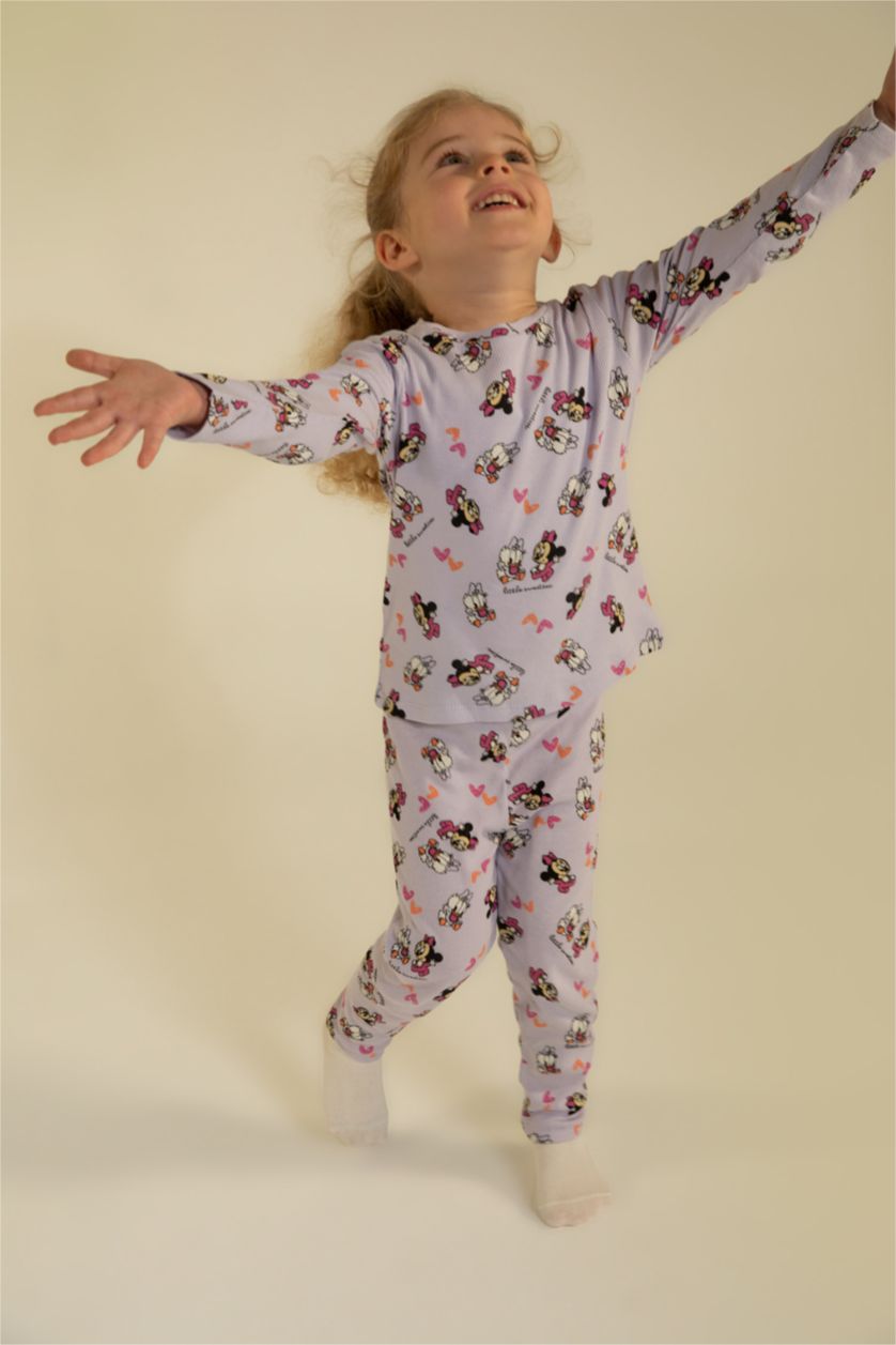 BABY GIRL Light Lilac طقم بيجاما ريبانا قصة عادية