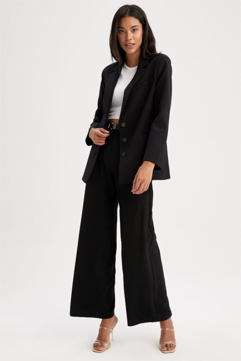 WOMAN Black Oversized Fit Blazer