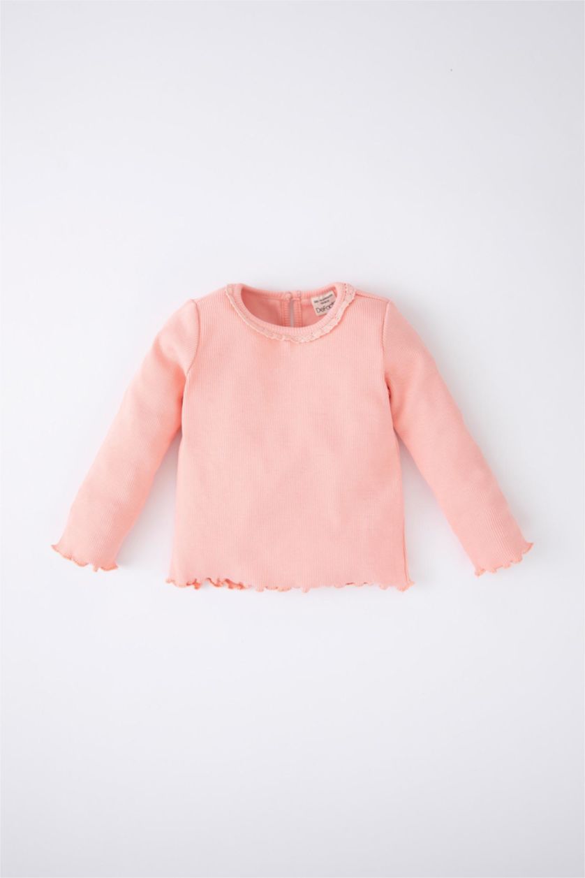 Baby Girl Pink Regular Fit Long Sleeve T-Shirt