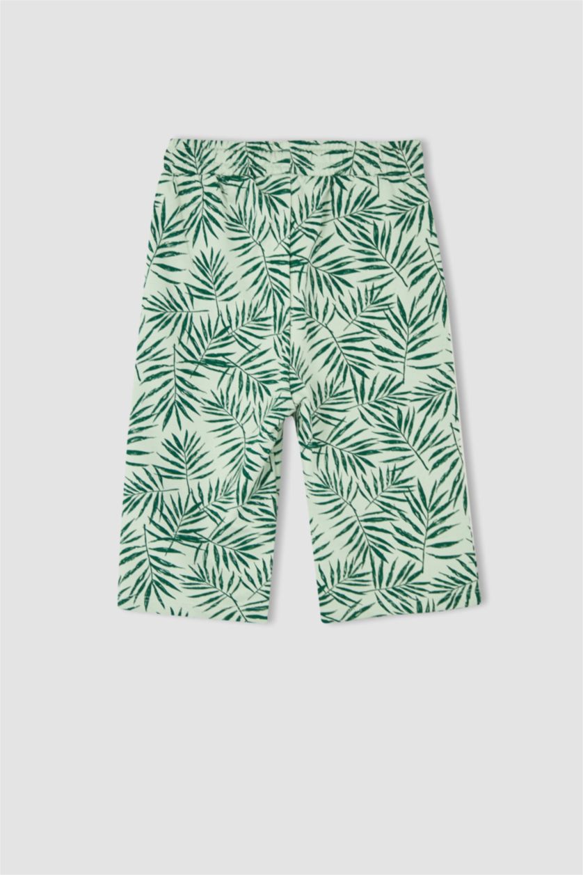 GARÇONS Bleu Short long coupe régulière en tissu fin pour garçon