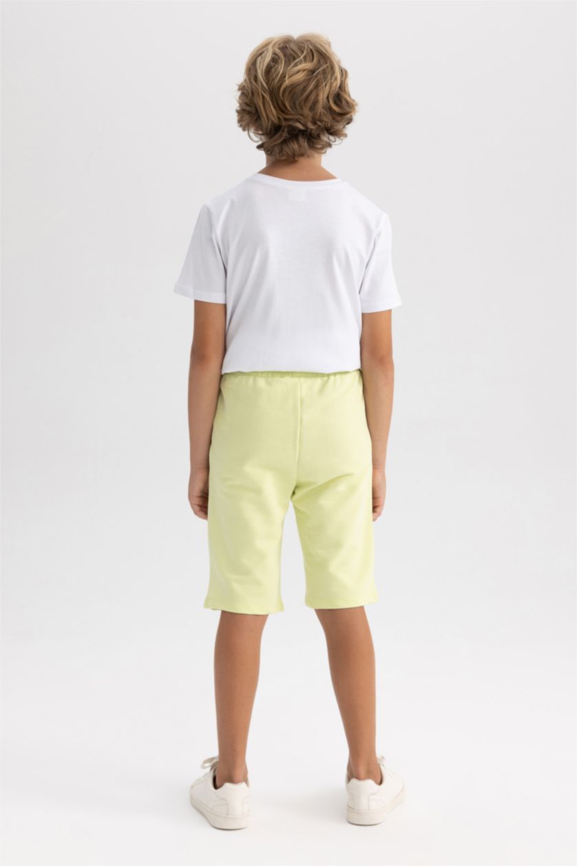 BOYS & TEENS Light Green Regular Fit Shorts