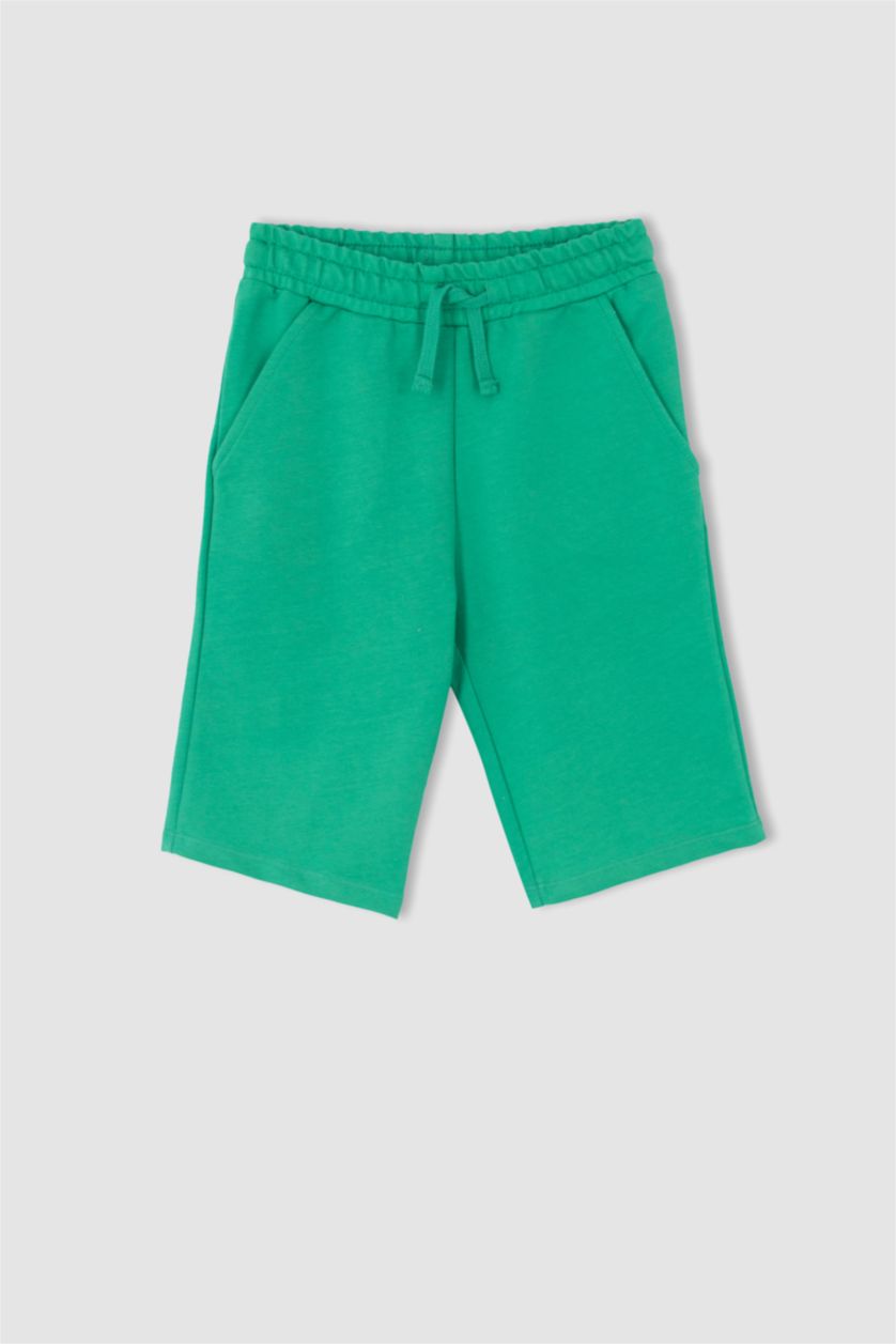 BOYS & TEENS Green Regular Fit Shorts