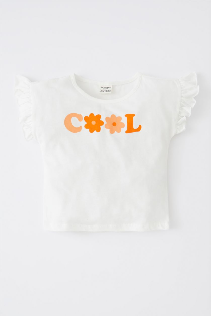 BÉBÉ FILLE Écru Ensemble En Tricot Col Ras Du Cou Vichy Manche Courte 2 BéBé Fille