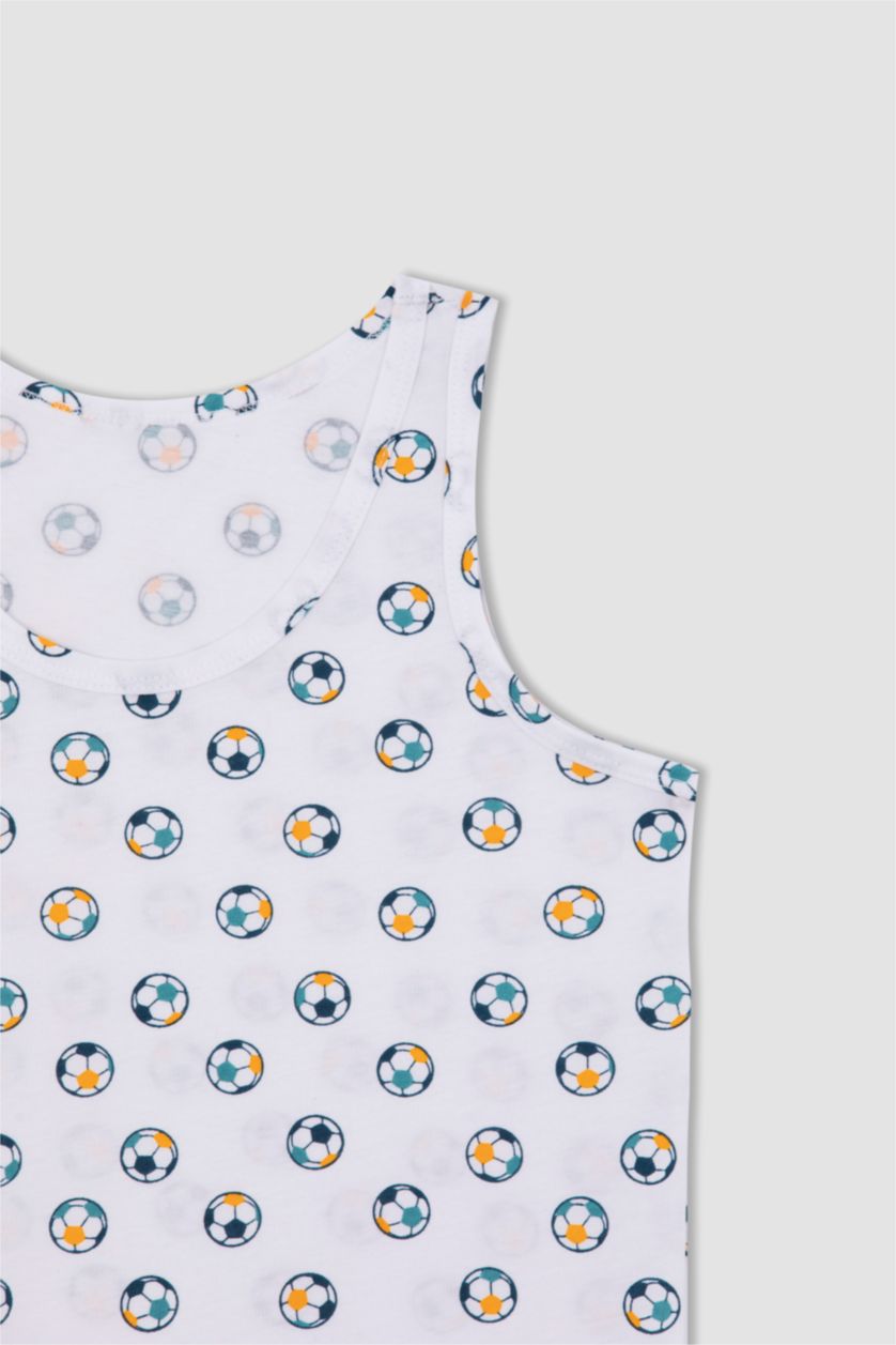 BOYS & TEENS Grey Melange تانك توب قصة عادية