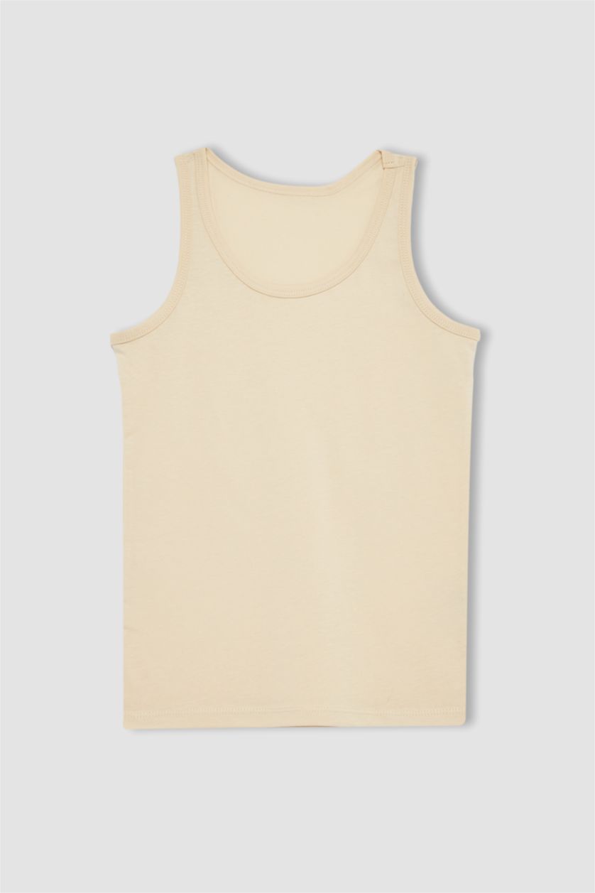 Мальчики и подростки Бежевый Майка для мальчиков