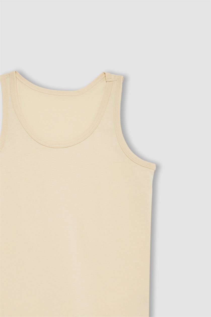 Мальчики и подростки Бежевый Майка для мальчиков