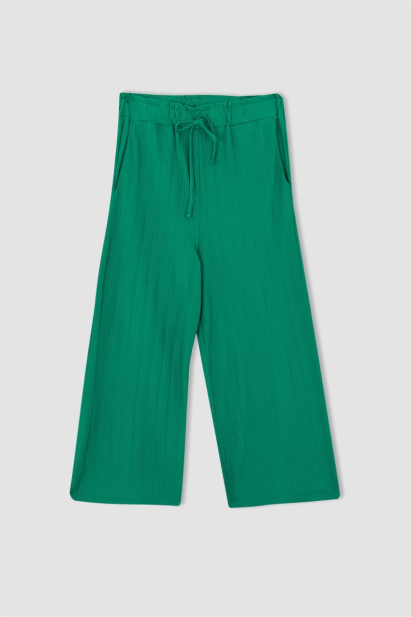 FEMME Vert Pantalon de survêtement à poche capri DF Plus