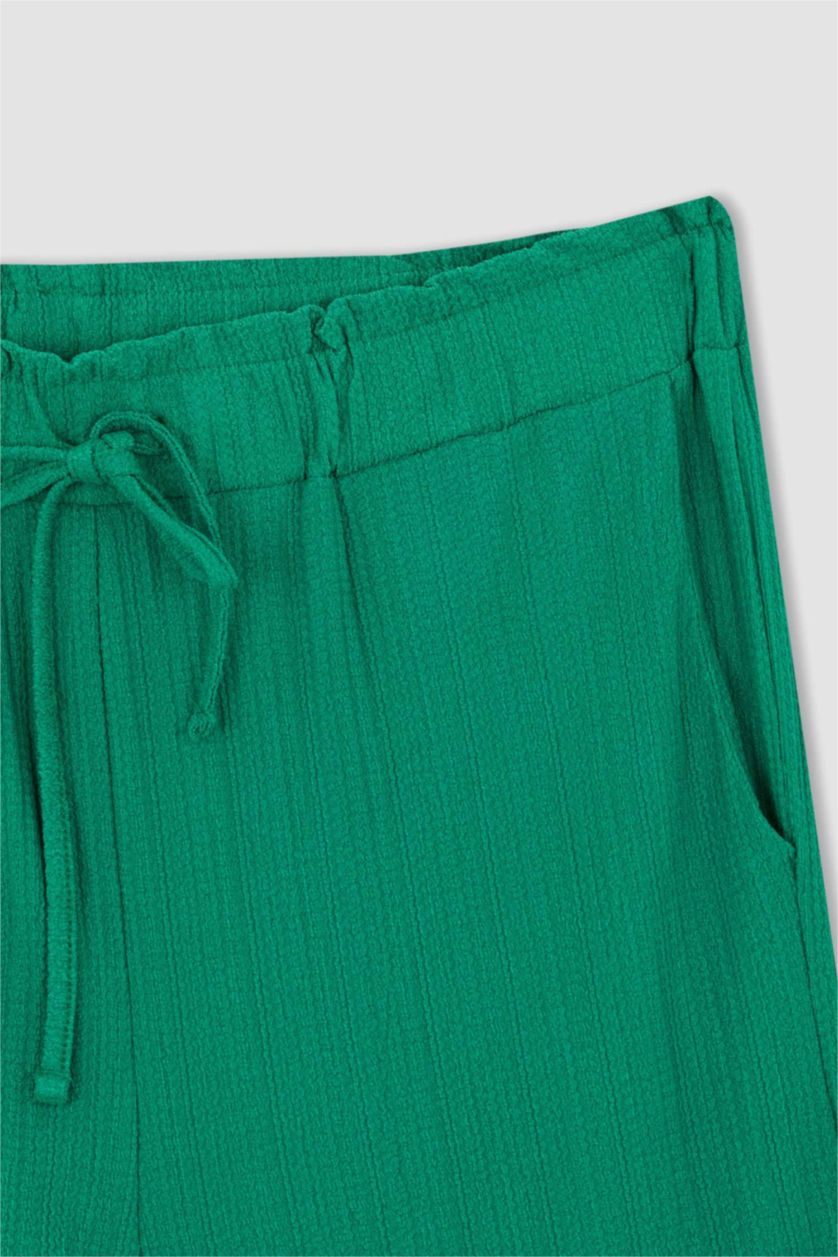 FEMME Vert Pantalon de survêtement à poche capri DF Plus