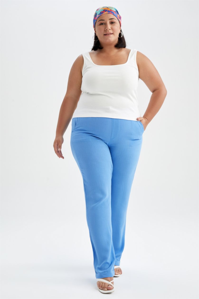 FEMME Écru Maillot De Corps Coupe Slim À Encolure Carrée