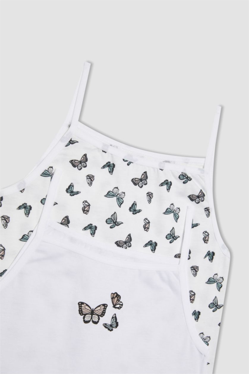 Kız Çocuk - Genç Kız Ekru 2'li Atlet Kız Çocuk