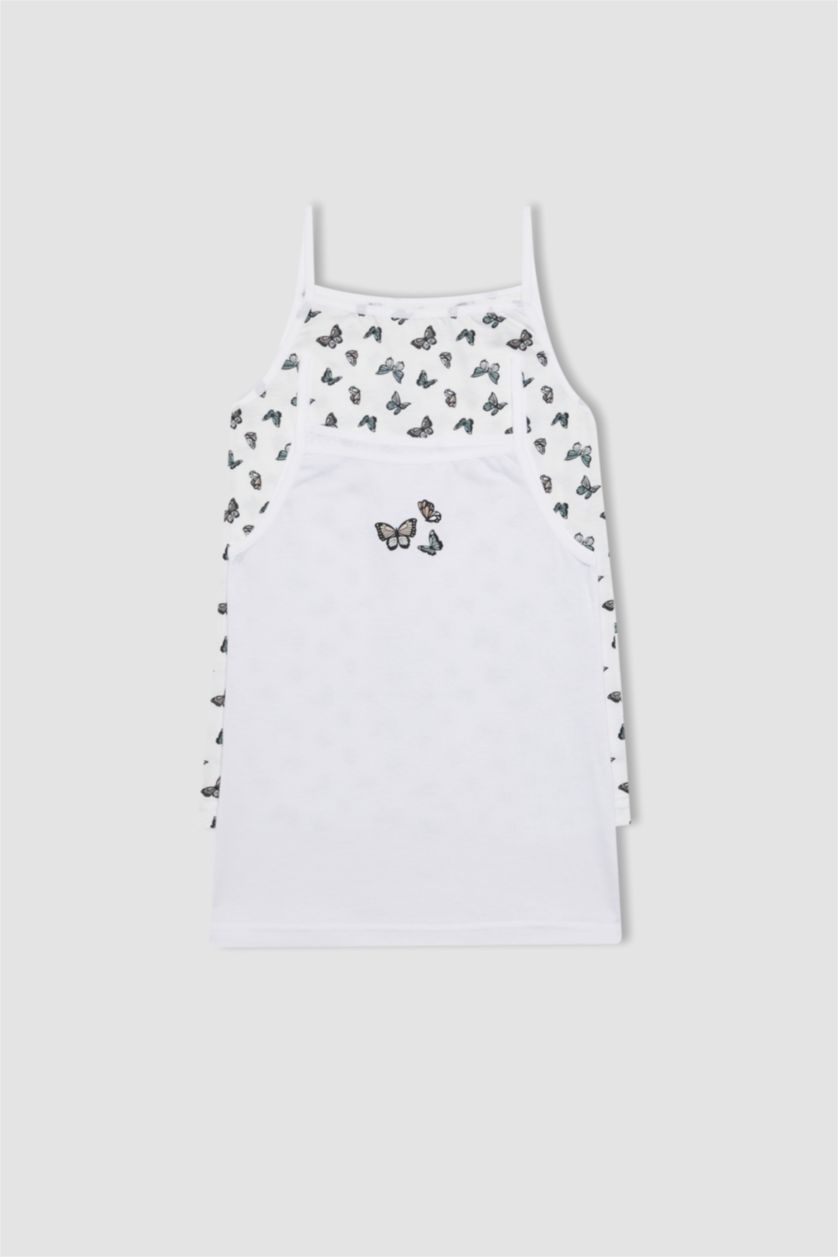 Kız Çocuk - Genç Kız Ekru 2'li Atlet Kız Çocuk