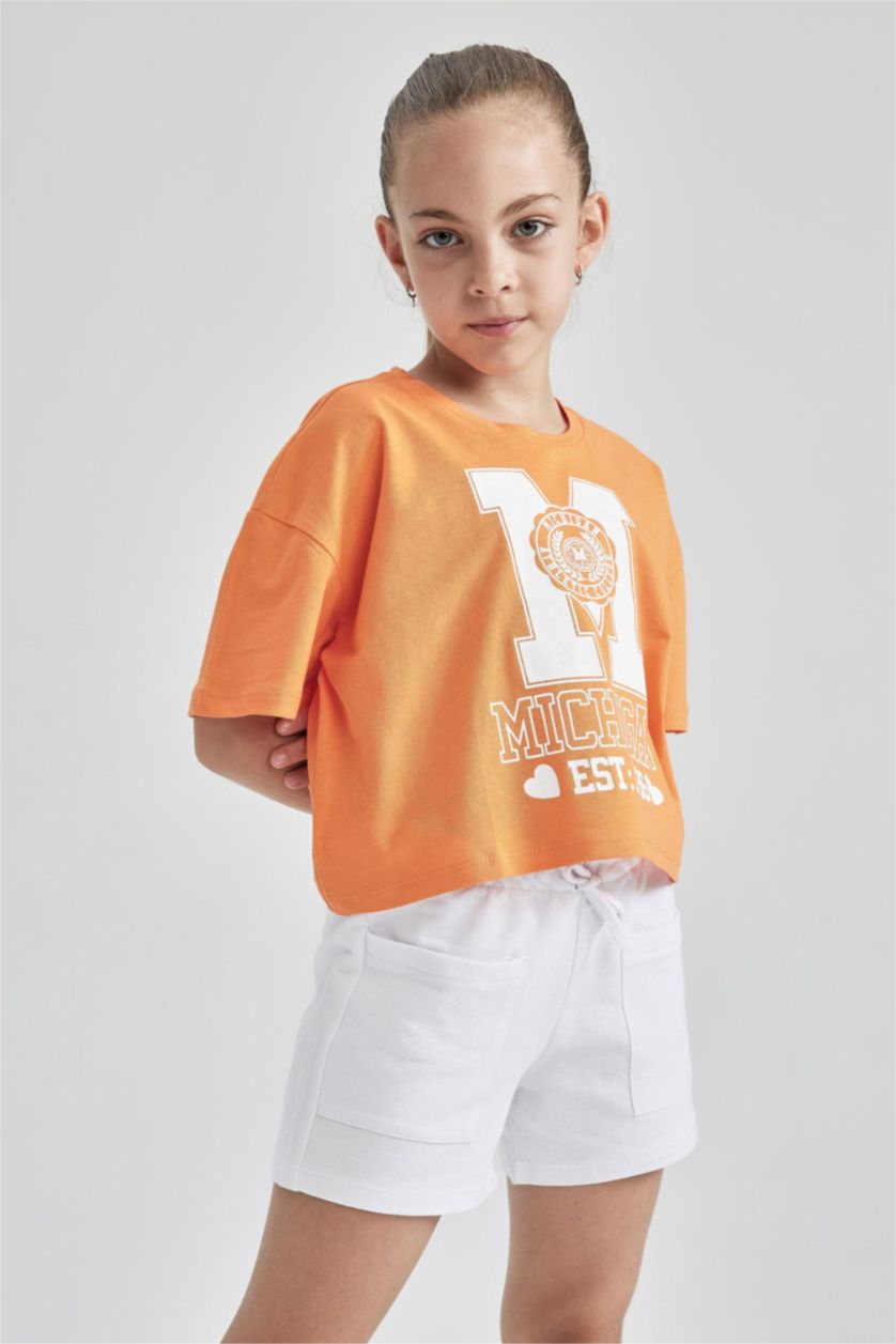 بناتي مرجاني تيشيرت كروب بناتي نص كم