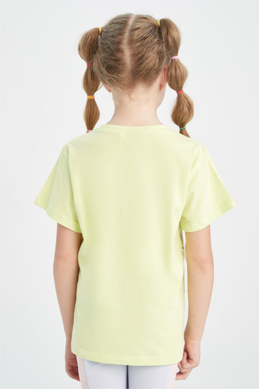 GIRLS & TEENS Light Yellow Regular Fit Snoopy Licensed Short Sleeve T-Shirt