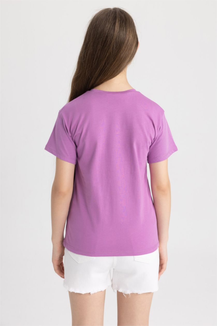 GIRLS & TEENS Pink Girl Snoopy Regular Fit Short Sleeve T-Shirt