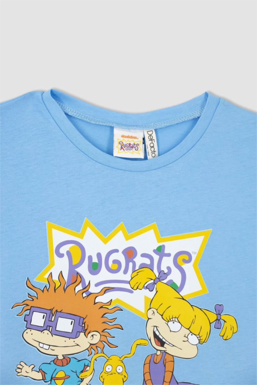 Girls & Teens Blue Regular Fit Rugrats Licensed Short Sleeve T-Shirt