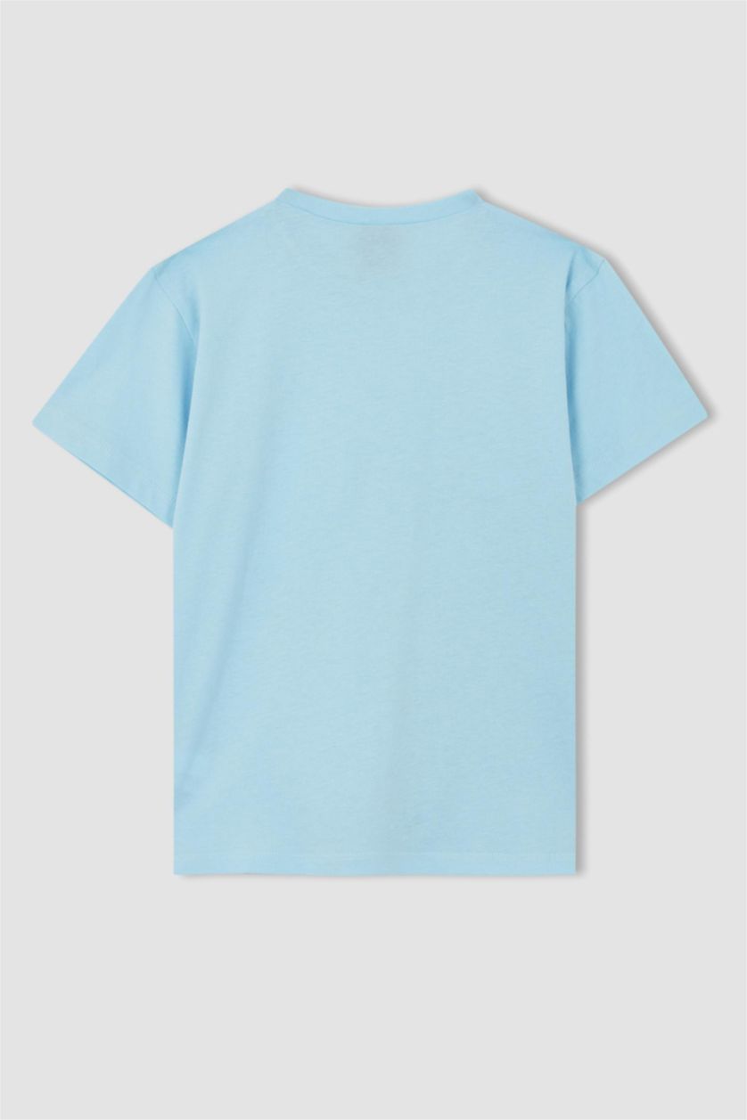 GIRLS & TEENS Light Turquoise Regular Fit Disney Princess Licensed Short Sleeve T-Shirt