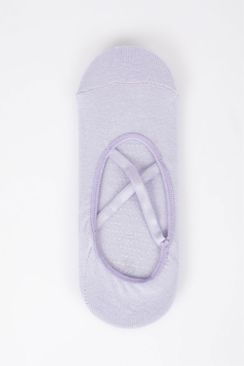 WOMAN Light Blue 2 piece Cotton Pilates Socks