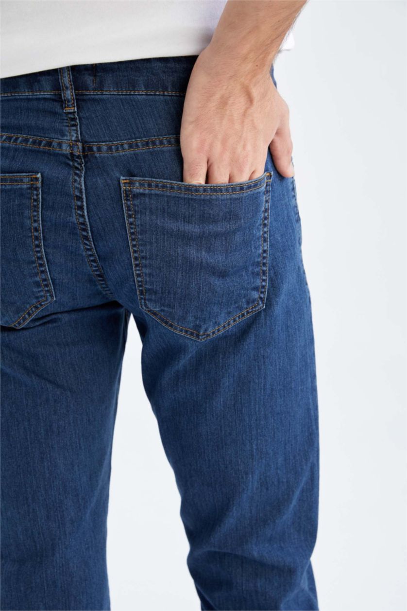 HOMME Bleu Pantalon Jean Sergio Coupe Régulière