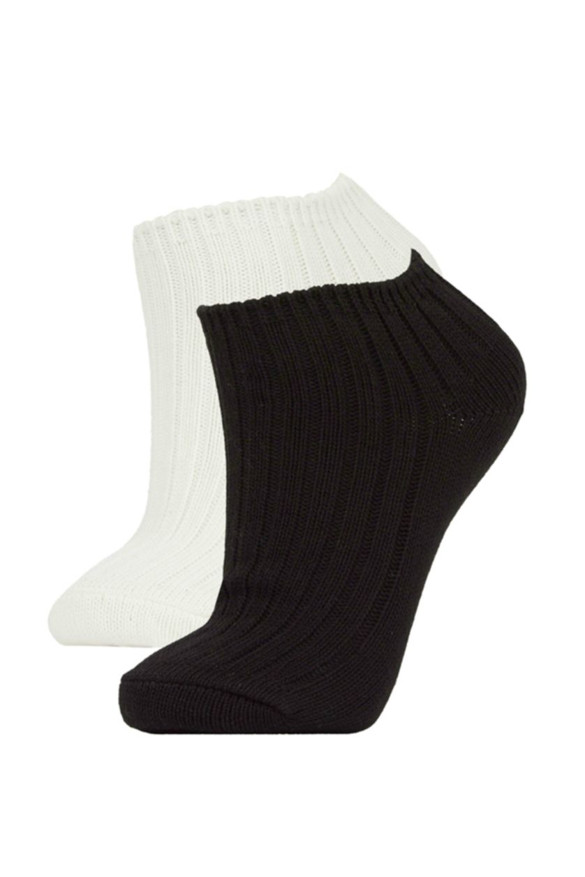 FEMME Marron Clair Chaussettes d'hiver Coton 2 Femme