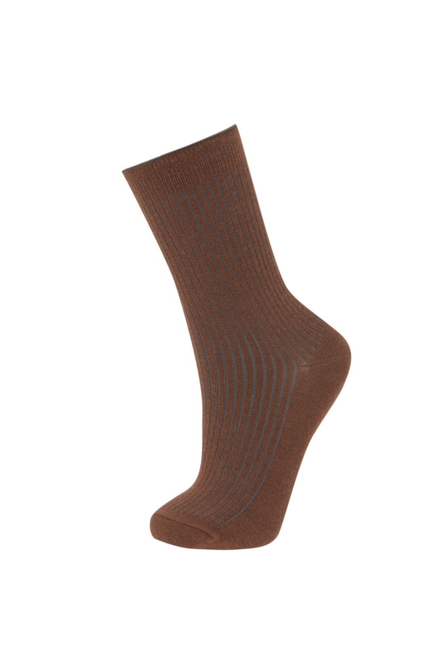 FEMME Marron 3 piece Cotton Long sock