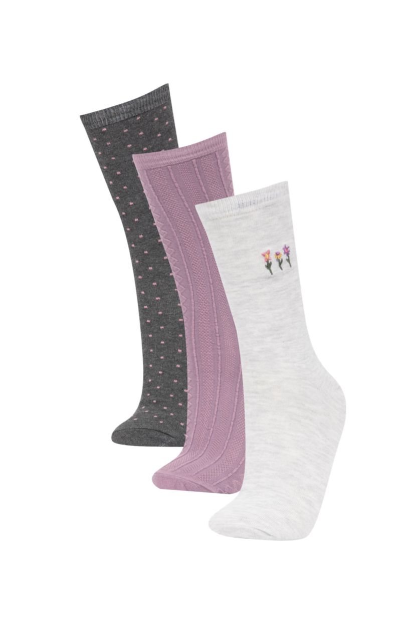 نساء Karma 3 piece Cotton Long sock