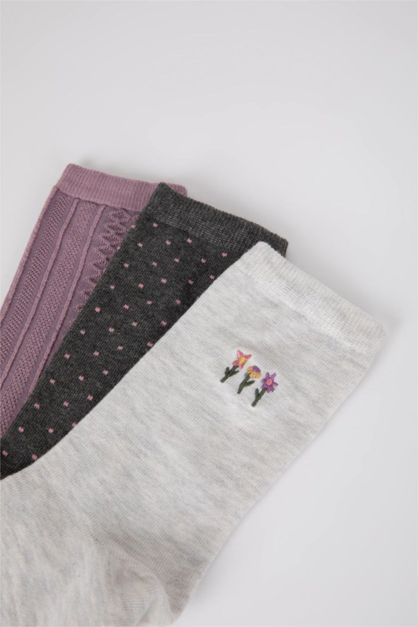 نساء Karma 3 piece Cotton Long sock