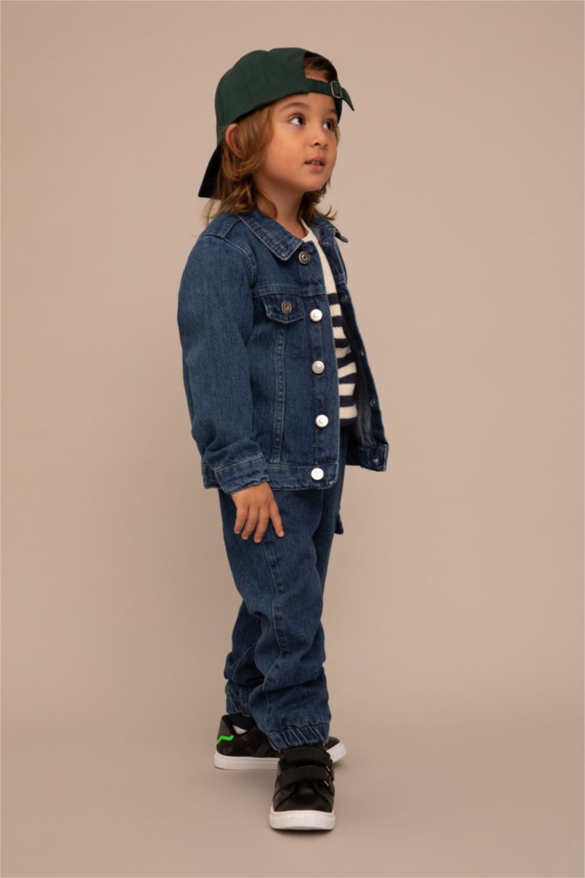 Малыши мальчики Голубрй Куртка стандартного кроя с принтом-слоганом 10 оз для малышей мальчиков