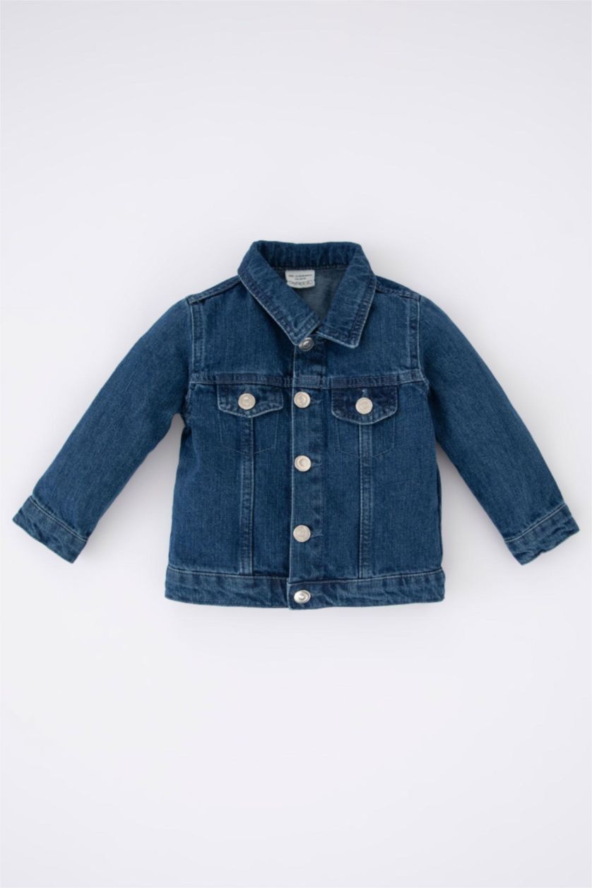 Малыши мальчики Голубрй Куртка стандартного кроя с принтом-слоганом 10 оз для малышей мальчиков