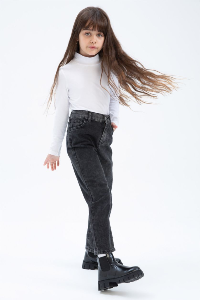 GIRLS & TEENS Black Girl Mom Fit Jeans