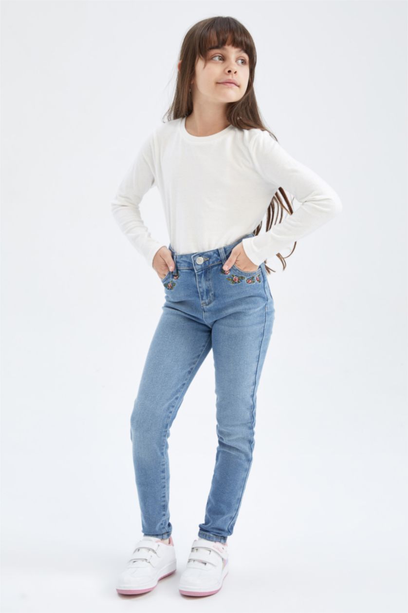 GIRLS & TEENS Blue Girl Skinny Fit Jeans