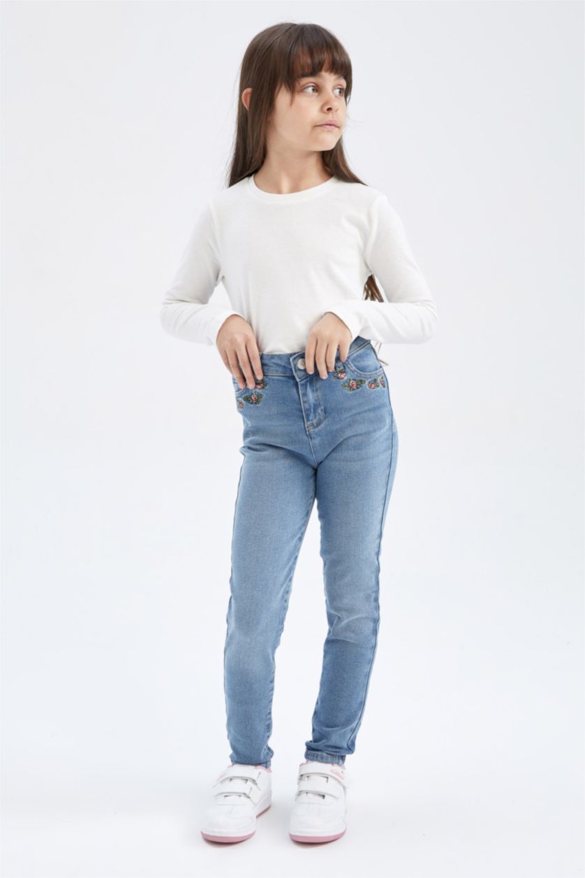 GIRLS & TEENS Blue Girl Skinny Fit Jeans