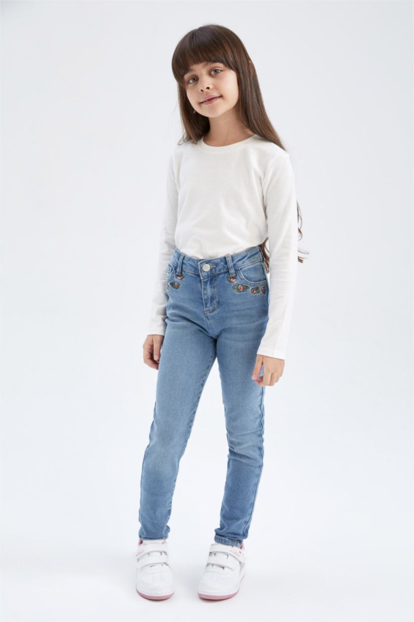 GIRLS & TEENS Blue Girl Skinny Fit Jeans