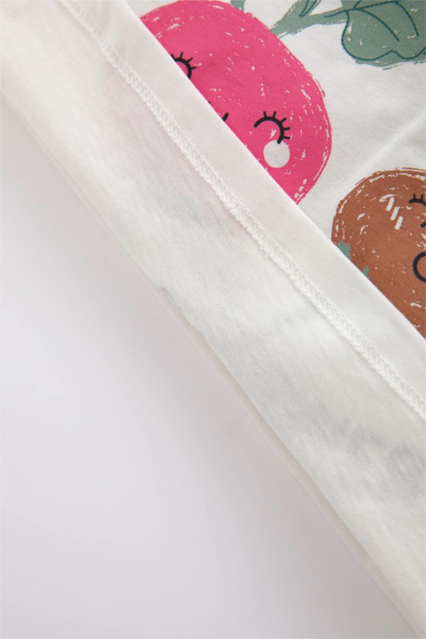 BÉBÉ FILLE Rose Clair T-shirt à manches longues et col rond en coton peigné pour bébé fille