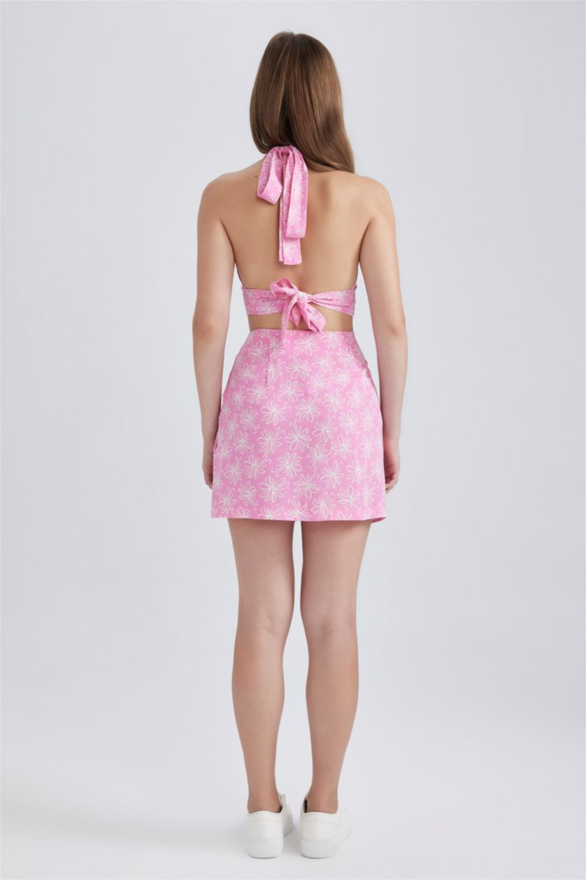 نساء زهري تنورة قصيرة