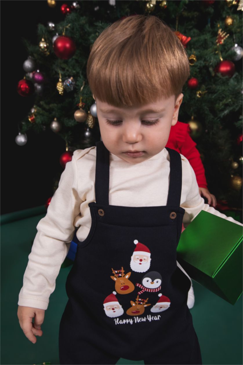 BÉBÉ GARÇON Beige Ensemble En Tricot 2 Polaires Col Ras Du Cou Nouvel an Manche Longue 2 BéBé Garçon