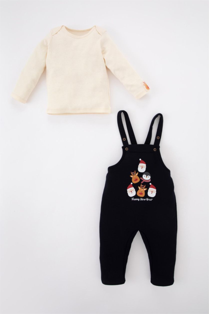 BÉBÉ GARÇON Beige Ensemble En Tricot 2 Polaires Col Ras Du Cou Nouvel an Manche Longue 2 BéBé Garçon