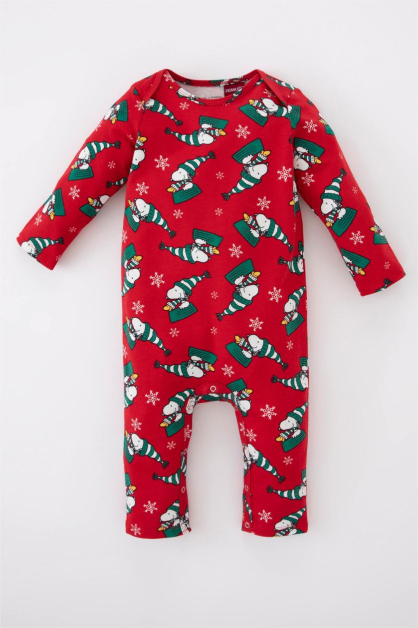 BABY BOY Red Baby Boy Newborn Snoopy New Year Themed Rompersuit