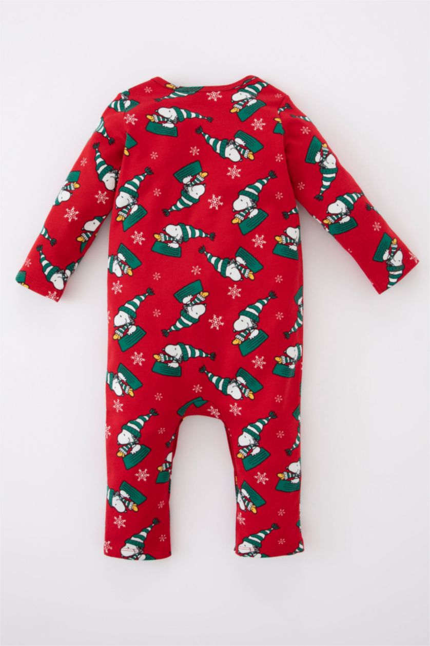 BABY BOY Red Baby Boy Newborn Snoopy New Year Themed Rompersuit