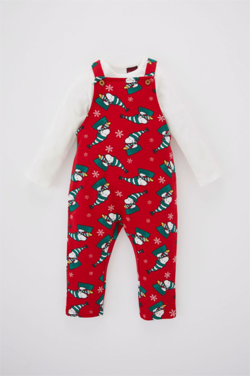 BABY GIRL White 2 piece Regular Fit Crew Neck Snoopy Licensed Set