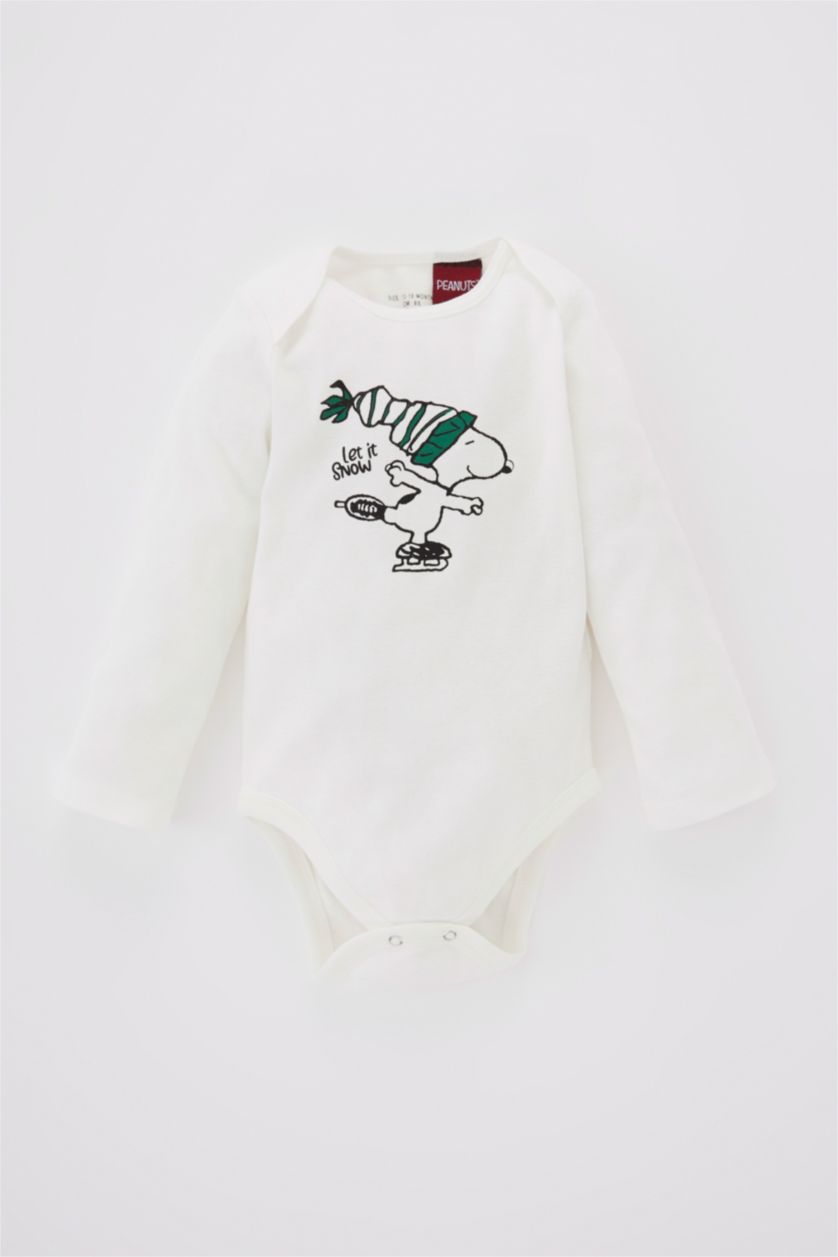 BABY GIRL White 2 piece Regular Fit Crew Neck Snoopy Licensed Set