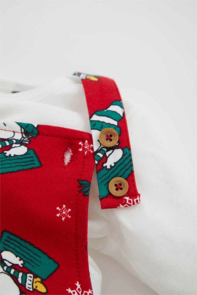 BABY GIRL White 2 piece Regular Fit Crew Neck Snoopy Licensed Set