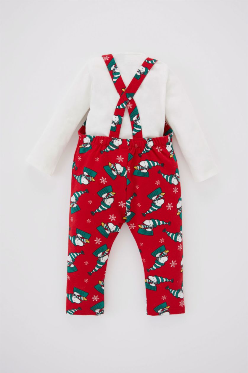 BABY GIRL White 2 piece Regular Fit Crew Neck Snoopy Licensed Set