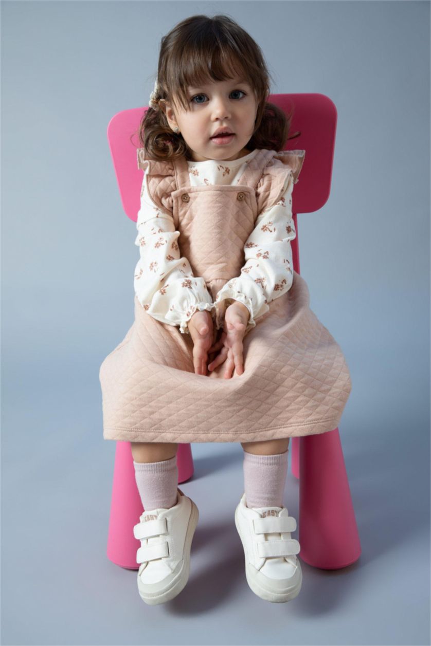 BABY GIRL Vison 2 piece Regular Fit Crew Neck Flower Set
